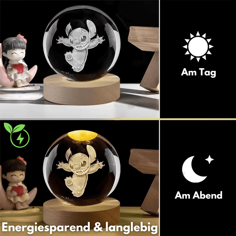 STITCH - Magische LED Kugel Dein leuchtender Lieblingsbegleiter!